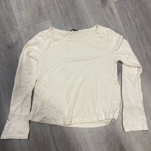 Dynamite Off-White Long Sleeve Top